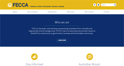 Desktop Screenshot of fecca.org.au