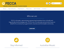 Tablet Screenshot of fecca.org.au